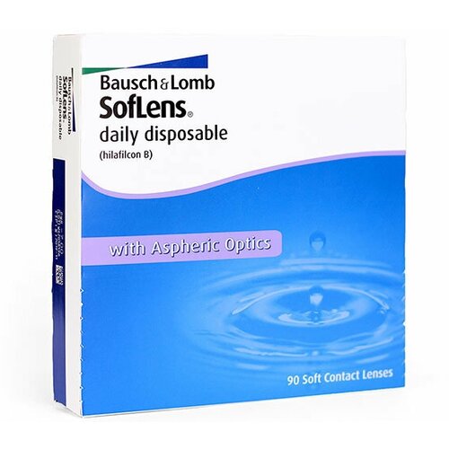 Контактные линзы Bausch & Lomb Soflens Daily Disposable, 90 шт., R 8,6, D -5,75 купить за 3091 руб, фото