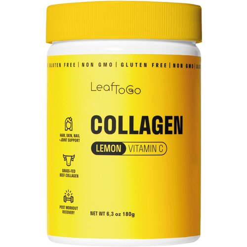 LeafToGo Collagen + Vitamin C пор., 180 г, лимон купить за 673 руб, фото