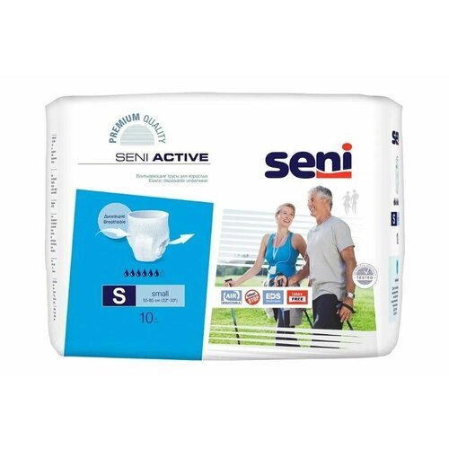 Впитывающие трусы для взрослых Seni Active, S, 10 шт. купить за 1120 руб, фото