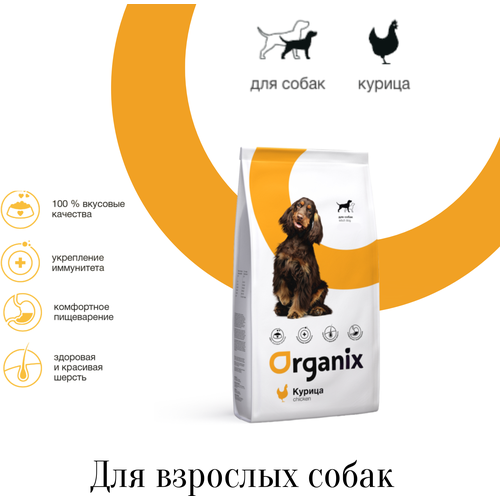 Organix корм для взрослых собак с курицей и цельным рисом фотография