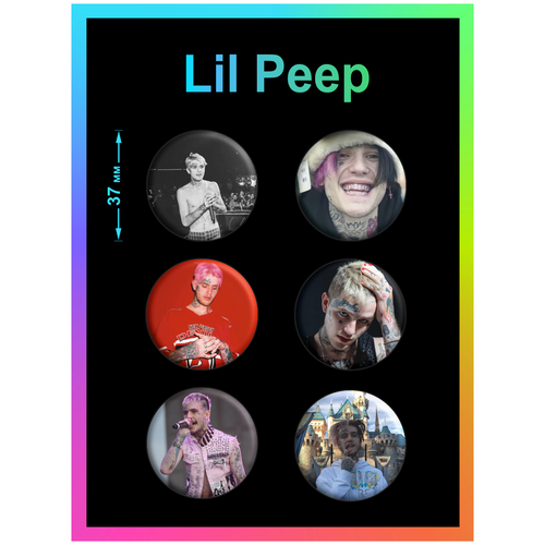 Значки Lil Peep / Лил Пип фотография