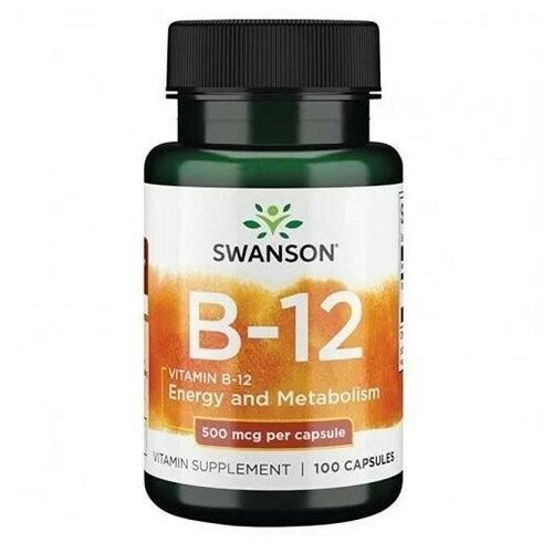 Vitamin B-12, 500 мкг, 90 г, 100 шт. фотография