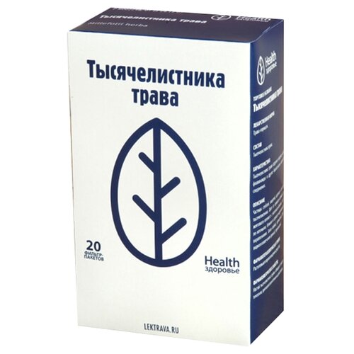 Здоровье Health трава Тысячелистника ф/п, 1.5 г, 20 шт. фотография