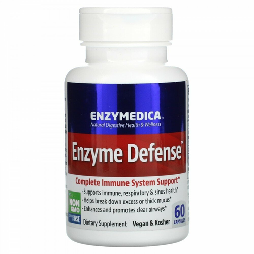 Капсулы Enzymedica Enzyme Defense, 100 г, 60 шт. фотография