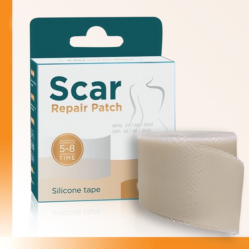 Силиконовый пластырь Scar Repair Patch рулонный телесный 4см*300см купить за 1250 руб, фото