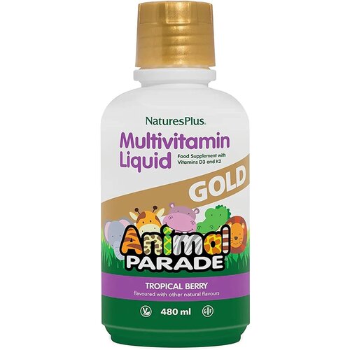 NaturesPlus Animal Parade Gold Детский жидкий мультивитамин 480 мл (16 OZ) фотография