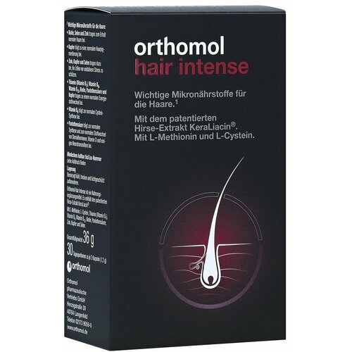 Orthomol Hair Intense - Ортомол Хэйр Интенс (Германия) 60 капсул (курс 30 дней) витамины для здоровья и красоты волос фотография