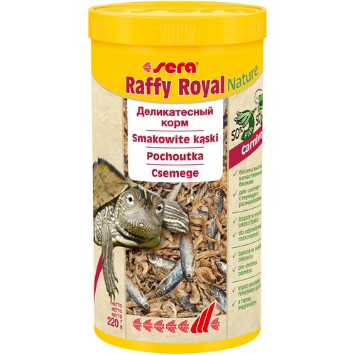 Сухой корм  для  рыб, рептилий Sera Raffy Royal Nature, 1 л, 220 г фотография