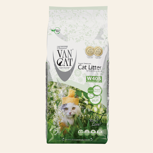 Van Cat Комкующийся наполнитель Стандарт, без пыли, пакет (Natural Standart) | Natural Standart, 15 кг купить за 2115 руб, фото