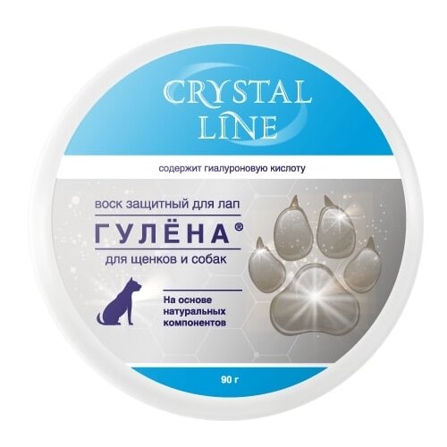 Воск -воск Apicenna Crystal line Гулена защитный воск для лап собак , 90 мл , 90 г фотография