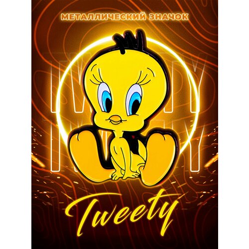 Металлический значок на рюкзак Tweety фотография