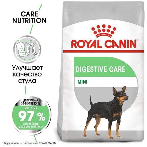 Сухой корм Royal Canin для взрослых собак мелких размеров (весом от 1 до 10 кг), с чувствительным пищеварением, от 10 месяцев до 12 лет 1 уп. х 2 шт. х 1000 г (для мелких и карликовых пород) фотография