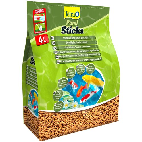 Сухой корм  для  рыб Tetra Pond Sticks, 4 л, 450 г купить за 1264 руб, фото