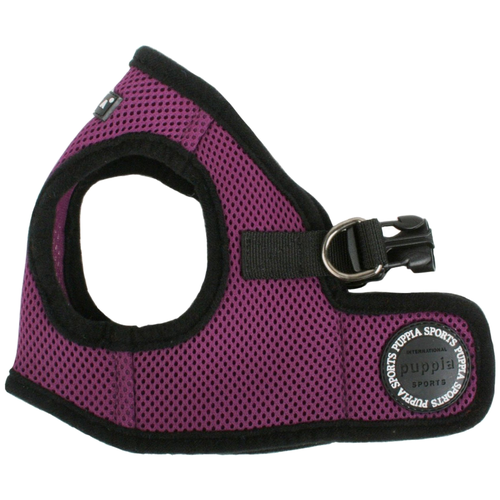 Шлейка Puppia Soft vest harness B, обхват шеи 32  см, фиолетовый, L фотография