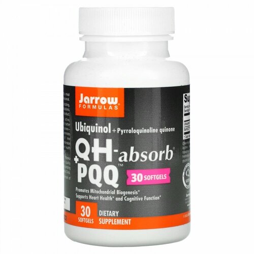 Jarrow Formulas Ubiquinol, QH-Absorb + PQQ 30 мягких капсул (Jarrow Formulas) фотография