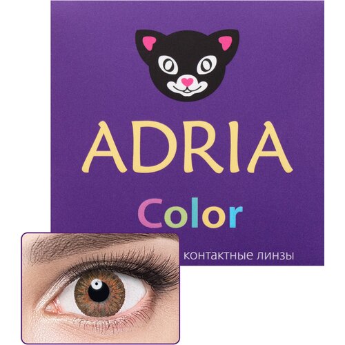 Контактные линзы ADRIA Color 3 tone, 2 шт., R 8,6, D -9, honey, 1 уп. фотография