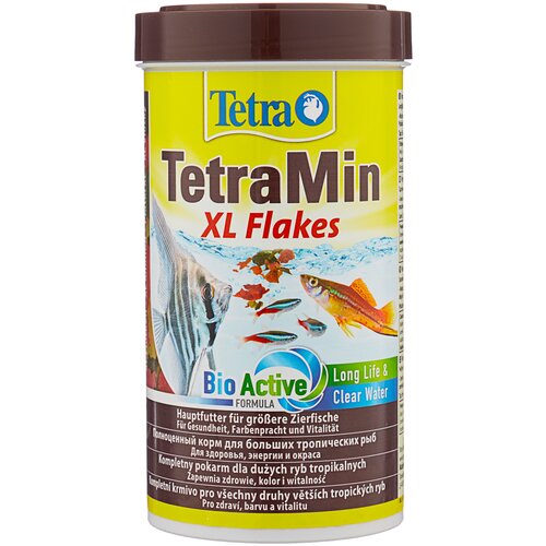 Сухой корм  для  рыб, ракообразных Tetra TetraMin XL Flakes, 500 мл, 80 г фотография