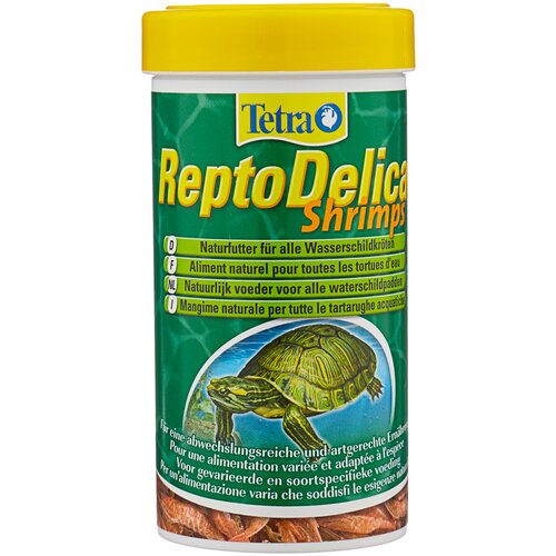 Сухой корм  для  рептилий, ракообразных Tetra ReptoDelica Shrimps, 250 мл, 50 г6 шт. в уп. купить за 1439 руб, фото