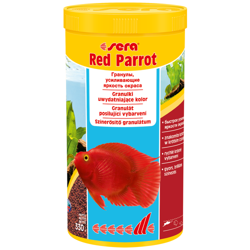 Сухой корм  для  рыб Sera Red Parrot, 1 л, 330 г купить за 1557 руб, фото