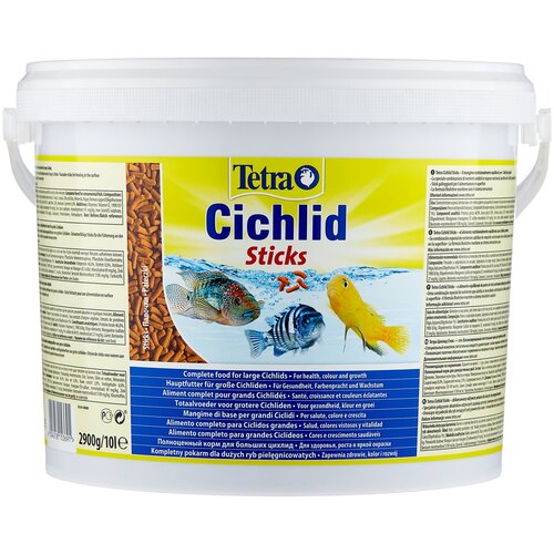 Сухой корм  для  рыб Tetra Cichlid Sticks, 10 л, 2.9 кг фотография