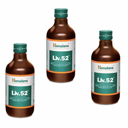 Сироп Лив 52 Хималая (Liv.52 Syrup Himalaya) для печени, при циррозе, гепатите, анемии, 3х200 мл фотография