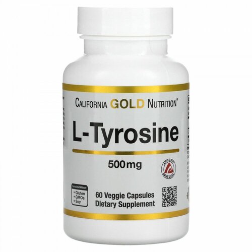 L-Tyrosine, AjiPure, 500 mg, 60 капсул фотография