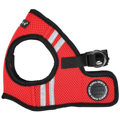 Шлейка Puppia Soft vest harness pro, обхват шеи 26  см, красный, S фотография