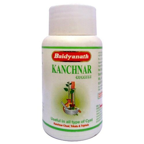 Таблетки Baidyanath Kanchnar guggulu, 30 г, 80 мл, 80 шт. фотография