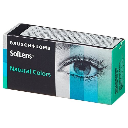 Контактные линзы Bausch & Lomb SofLens Natural Colors, 2 шт., R 8,7, D -0,5, Aquamarine фотография