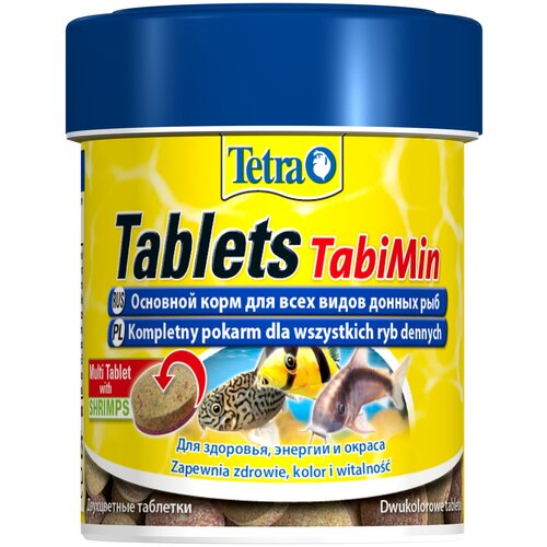 Сухой корм  для  рыб, ракообразных Tetra Tablets TabiMin, 66 мл, 36 г120 шт. в уп. купить за 560 руб, фото