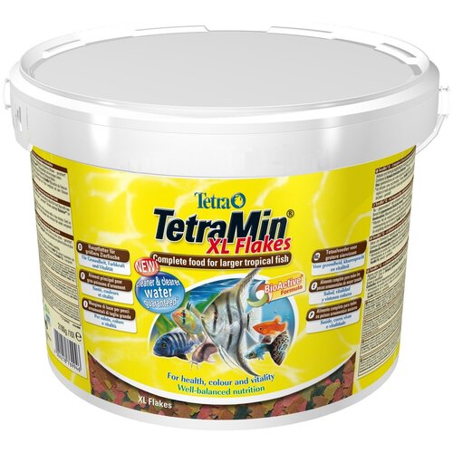 Сухой корм  для  рыб, ракообразных Tetra TetraMin XL Flakes, 10 л, 2.1 кг фотография