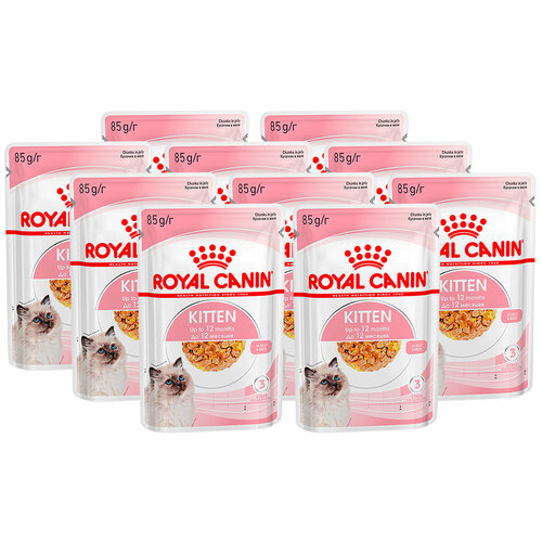 ROYAL CANIN KITTEN для котят в желе пауч 85 гр 85 гр х 10 шт фотография