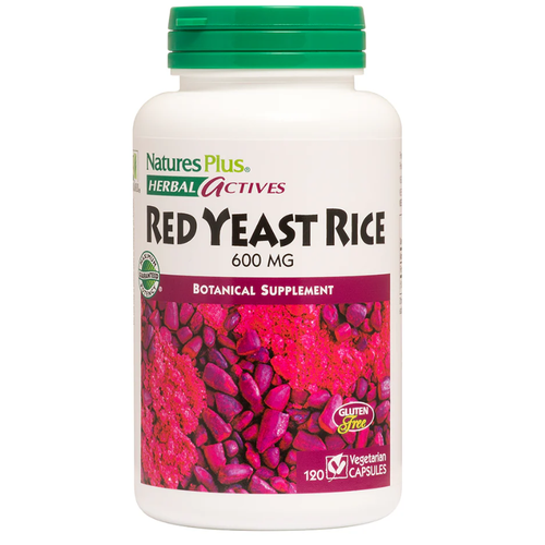 NaturesPlus Source of Life Garden RED YEAST RICE (Органический красный дрожжевой рис) 600 мг 120 капсул фотография