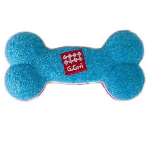 Косточка   для собак  GiGwi Dog Toys (75002),  голубой/розовый, 1шт. фотография