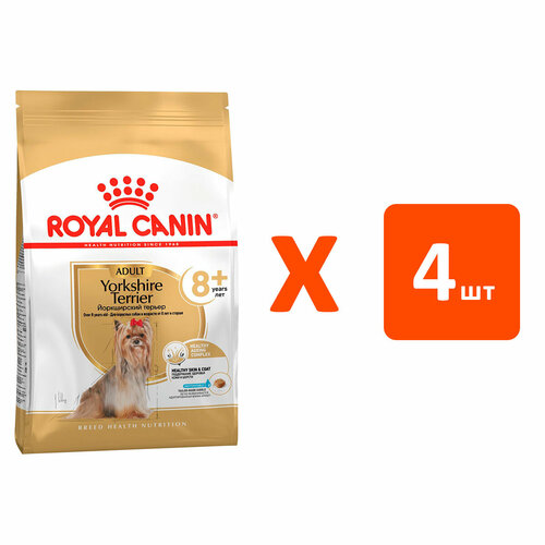 ROYAL CANIN YORKSHIRE TERRIER ADULT 8+ для пожилых собак йоркширский терьер старше 8 лет 0,5 кг х 4 шт фотография