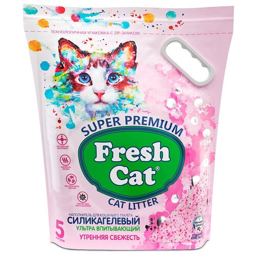 Впитывающий наполнитель Fresh Cat Утренняя свежесть, 5л, 1 шт. фотография