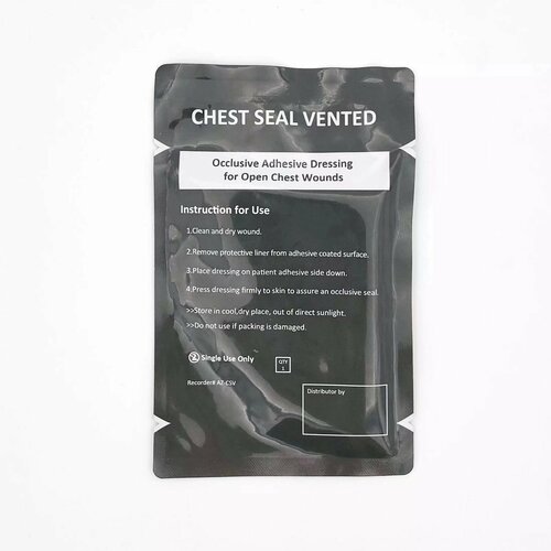 (1шт) Окклюзионный пластырь CHEST SEAL 