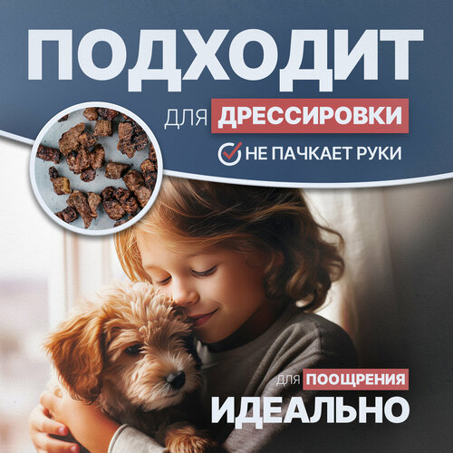 Говяжье легкое 100 гр. кубики , для дрессировки поощрения Shepherd TM фотография