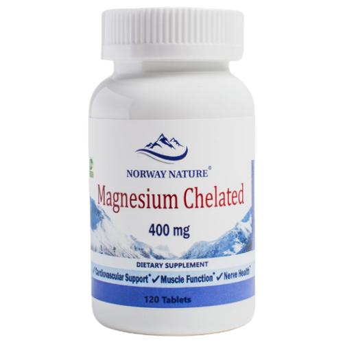 Таблетки Norway Nature Magnesium Chelated, 400 мг, 120 шт. фотография