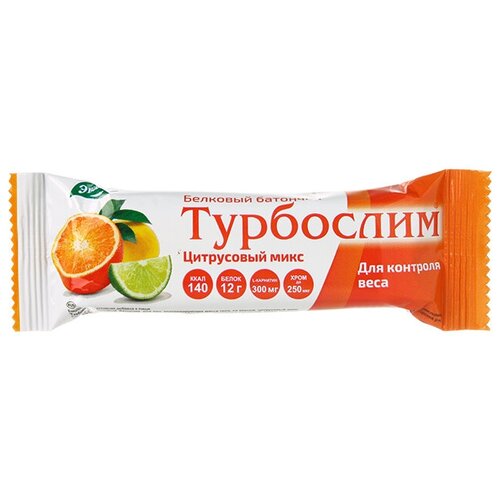 Турбослим батончик, 50 г, цитрусовый микс фотография