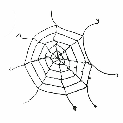 Декоративное украшение, Паутина - сетка, Черный, 150 см, 1 шт. купить за 409 руб, фото