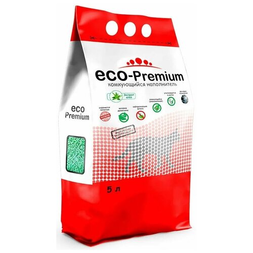 Комкующийся наполнитель ECO-Premium Green 129422, 5л, 1 шт. фотография