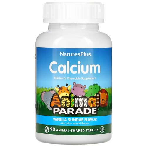 Nature's Plus Animal Parade Calcium Chewable, 90 таб. фотография