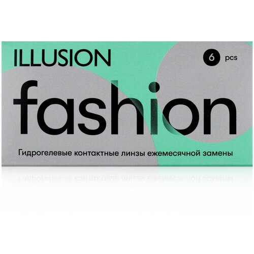 Контактные линзы ILLUSION Fashion, 6 шт., R 8,6, D -0,5 купить за 1000 руб, фото