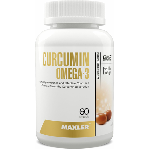 Maxler Curcumin Omega 3 капс., 60 г, 60 шт. фотография