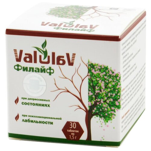 Таблетки Сашера-Мед Valulav Филайф, 45 г, 30 шт. фотография