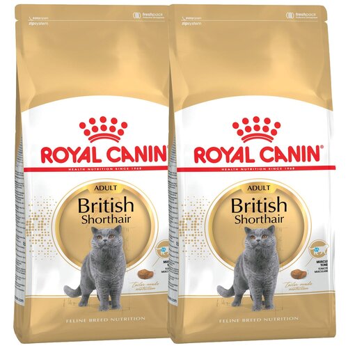 Сухой корм для кошек Royal Canin для британских короткошерстных 2 уп. х 2 шт. х 10000 г фотография