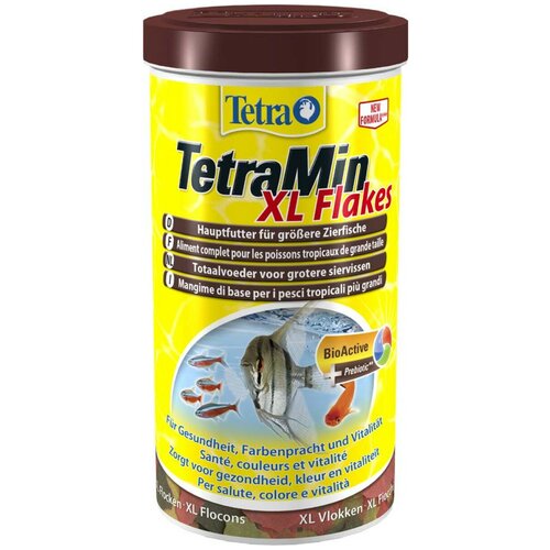 Сухой корм  для  рыб, ракообразных Tetra TetraMin XL Flakes, 1 л, 160 г фотография