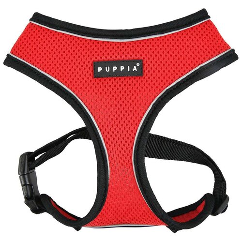 Шлейка Puppia Soft harness pro, обхват шеи 43  см, красный, XL купить за 1981 руб, фото