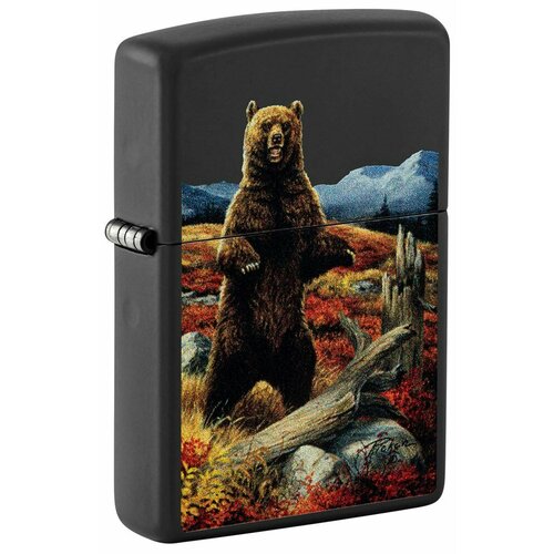 Зажигалка ZIPPO Linda Picken с покрытием Black Matte, латунь/сталь, черная, 38x13x57 мм фотография